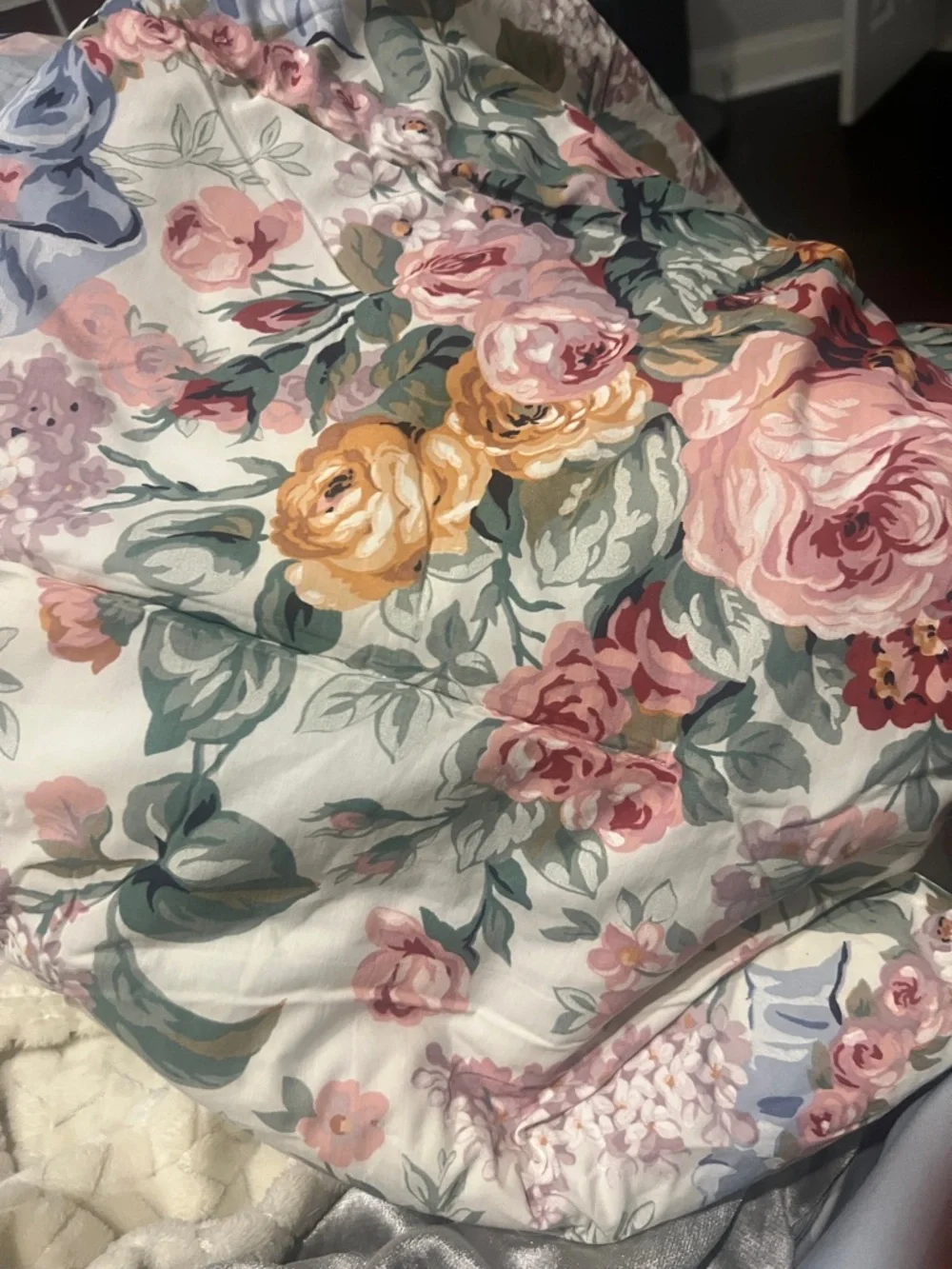 Rare Vintage Ralph Lauren Allison Floral Twin Comforter cottage core